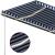 Copertină retractabilă manual cu LED, albastru&alb, 450x350 cm GartenMobel Dekor