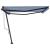 Copertină autonomă retractabilă automat albastru&alb 450x350 cm GartenMobel Dekor