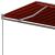 Copertină autonomă retractabilă automat oranj/maro 450x350 cm GartenMobel Dekor