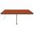 Copertină autonomă retractabilă automat oranj/maro 450x350 cm GartenMobel Dekor