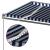 Copertină automată cu LED&senzor vânt, albastru&alb, 450x350 cm GartenMobel Dekor