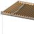 Copertină autonomă retractabilă manual galben/alb 500x350 cm GartenMobel Dekor