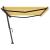 Copertină autonomă retractabilă manual galben/alb 500x350 cm GartenMobel Dekor