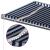 Copertină retractabilă manual cu LED, albastru&alb, 500x350 cm GartenMobel Dekor