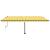 Copertină retractabilă manual cu LED, galben și alb, 500x350 cm GartenMobel Dekor