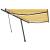 Copertină retractabilă manual cu LED, galben și alb, 500x350 cm GartenMobel Dekor