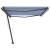 Copertină autonomă retractabilă automat albastru&alb 500x350 cm GartenMobel Dekor
