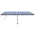 Copertină autonomă retractabilă automat albastru&alb 500x350 cm GartenMobel Dekor
