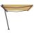 Copertină autonomă retractabilă automat galben&alb 500x350 cm GartenMobel Dekor