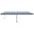 Copertină autonomă retractabilă manual albastru/alb 600x350 cm GartenMobel Dekor