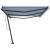 Copertină autonomă retractabilă manual albastru/alb 600x350 cm GartenMobel Dekor
