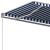 Copertină autonomă retractabilă automat albastru&alb 600x350 cm GartenMobel Dekor