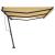 Copertină autonomă retractabilă automat galben & alb 600x350 cm GartenMobel Dekor