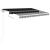 Copertină retractabilă manual cu stâlpi, antracit, 3x2,5 m GartenMobel Dekor
