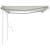 Copertină retractabilă manual, cu stâlpi, crem, 4x3 m GartenMobel Dekor