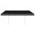 Copertină retractabilă manual, cu stâlpi, antracit, 4x3 m GartenMobel Dekor
