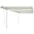 Copertină retractabilă manual, cu LED, crem, 4x3 m GartenMobel Dekor