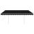 Copertină retractabilă manual, cu LED, antracit, 4x3 m GartenMobel Dekor