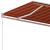 Copertină retractabilă automat cu stâlpi, portocaliu&maro 4x3 m GartenMobel Dekor