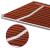 Copertină retractabilă manual cu LED, portocaliu/maro, 6x3 m GartenMobel Dekor