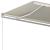 Copertină retractabilă automat, cu stâlpi, crem, 6x3 m GartenMobel Dekor