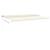 Copertină retractabilă manual cu LED, crem, 6x3,5 m GartenMobel Dekor