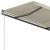 Copertină retractabilă automat cu stâlpi, crem, 3x2,5 m GartenMobel Dekor