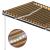 Copertină retractabilă manual cu LED, galben/alb, 3,5x2,5 m GartenMobel Dekor