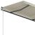 Copertină retractabilă automat cu stâlpi, crem, 3,5x2,5 m GartenMobel Dekor