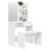 Set măsuță de toaletă, alb, 74,5x40x141 cm GartenMobel Dekor