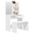 Set măsuță de toaletă, alb, 74,5x40x141 cm GartenMobel Dekor