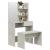 Set măsuță de toaletă, gri beton, 74,5x40x141 cm GartenMobel Dekor