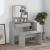 Set măsuță de toaletă, gri beton, 86,5x35x136 cm GartenMobel Dekor