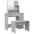 Set măsuță de toaletă, gri beton, 86,5x35x136 cm GartenMobel Dekor