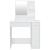 Set măsuță de toaletă, alb extralucios, 86,5x35x136 cm GartenMobel Dekor
