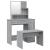 Set măsuță de toaletă, gri sonoma, 86,5x35x136 cm GartenMobel Dekor