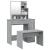 Set măsuță de toaletă, gri sonoma, 86,5x35x136 cm GartenMobel Dekor
