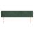 Tăblie de pat cu aripioare verde închis 183x23x78/88 cm catifea GartenMobel Dekor