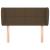 Tăblie de pat cu aripioare maro închis 83x23x78/88 cm textil GartenMobel Dekor