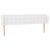 Tăblie de pat cu aripioare alb 183x23x78/88 cm piele ecologică GartenMobel Dekor