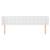 Tăblie de pat cu aripioare alb 183x23x78/88 cm piele ecologică GartenMobel Dekor
