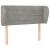 Tăblie de pat cu aripioare gri deschis 83x23x78/88 cm catifea GartenMobel Dekor