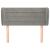 Tăblie de pat cu aripioare gri deschis 83x23x78/88 cm catifea GartenMobel Dekor