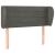 Tăblie de pat cu aripioare gri închis 83x23x78/88 cm catifea GartenMobel Dekor