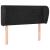 Tăblie de pat cu aripioare negru 83x23x78/88 cm catifea GartenMobel Dekor