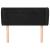 Tăblie de pat cu aripioare negru 83x23x78/88 cm catifea GartenMobel Dekor