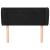 Tăblie de pat cu aripioare negru 93x23x78/88 cm catifea GartenMobel Dekor