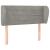 Tăblie de pat cu aripioare gri deschis 103x23x78/88 cm catifea GartenMobel Dekor