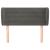 Tăblie de pat cu aripioare gri închis 103x23x78/88 cm catifea GartenMobel Dekor