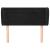 Tăblie de pat cu aripioare negru 103x23x78/88 cm catifea GartenMobel Dekor